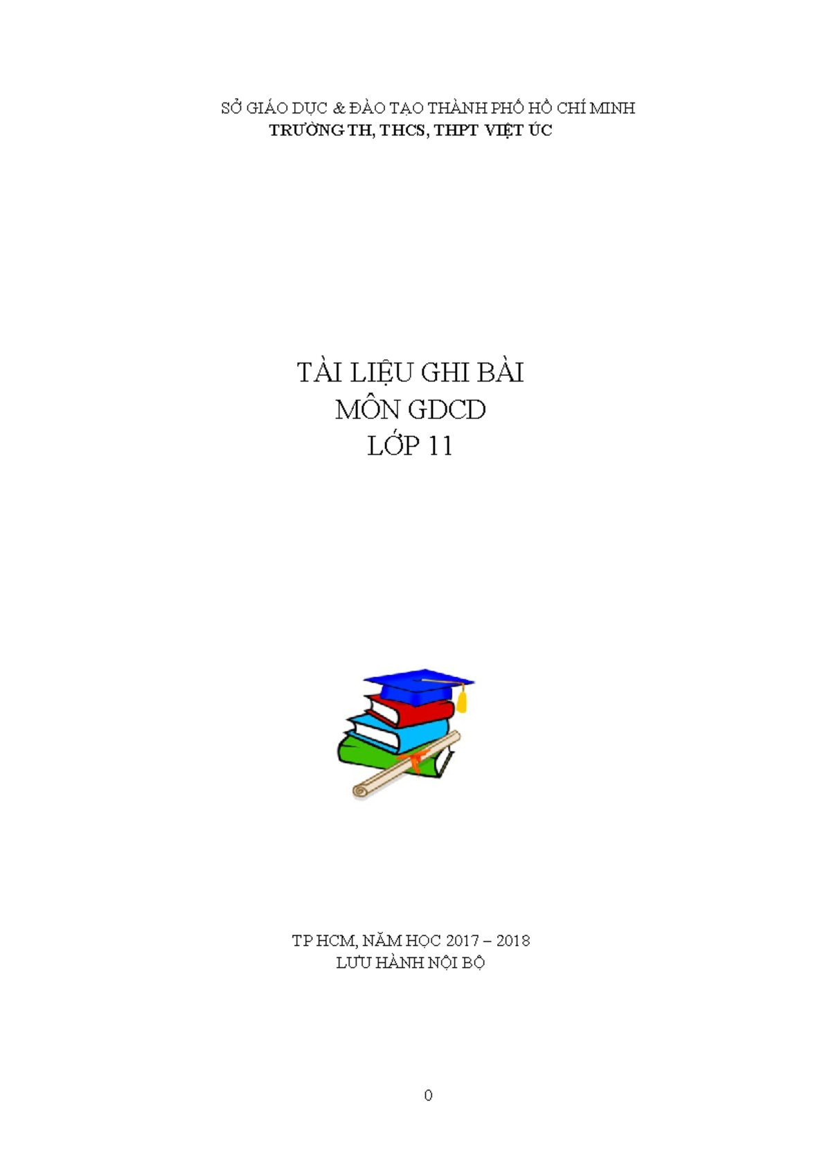 Tài liệu học tập môn GDCD lớp 11 - Năm học 2017-2018 - Studocu