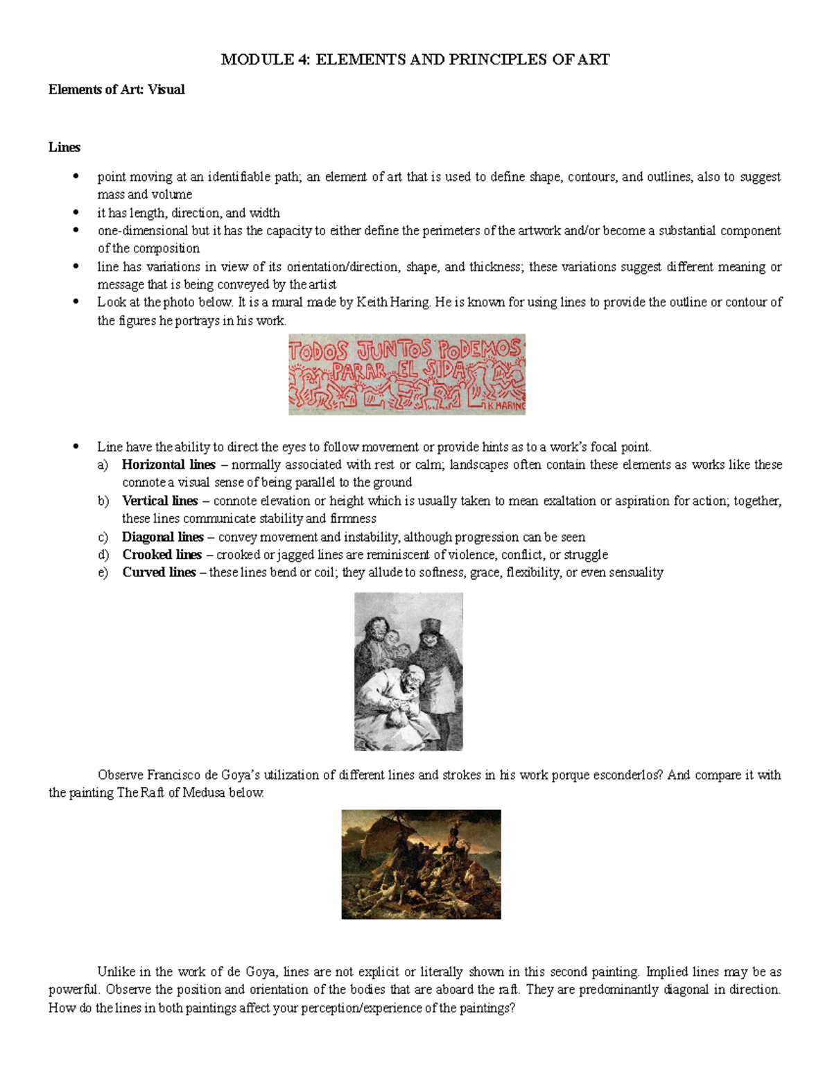 Module 4 Arts Reviewer - MODULE 4: ELEMENTS AND PRINCIPLES OF ART ...