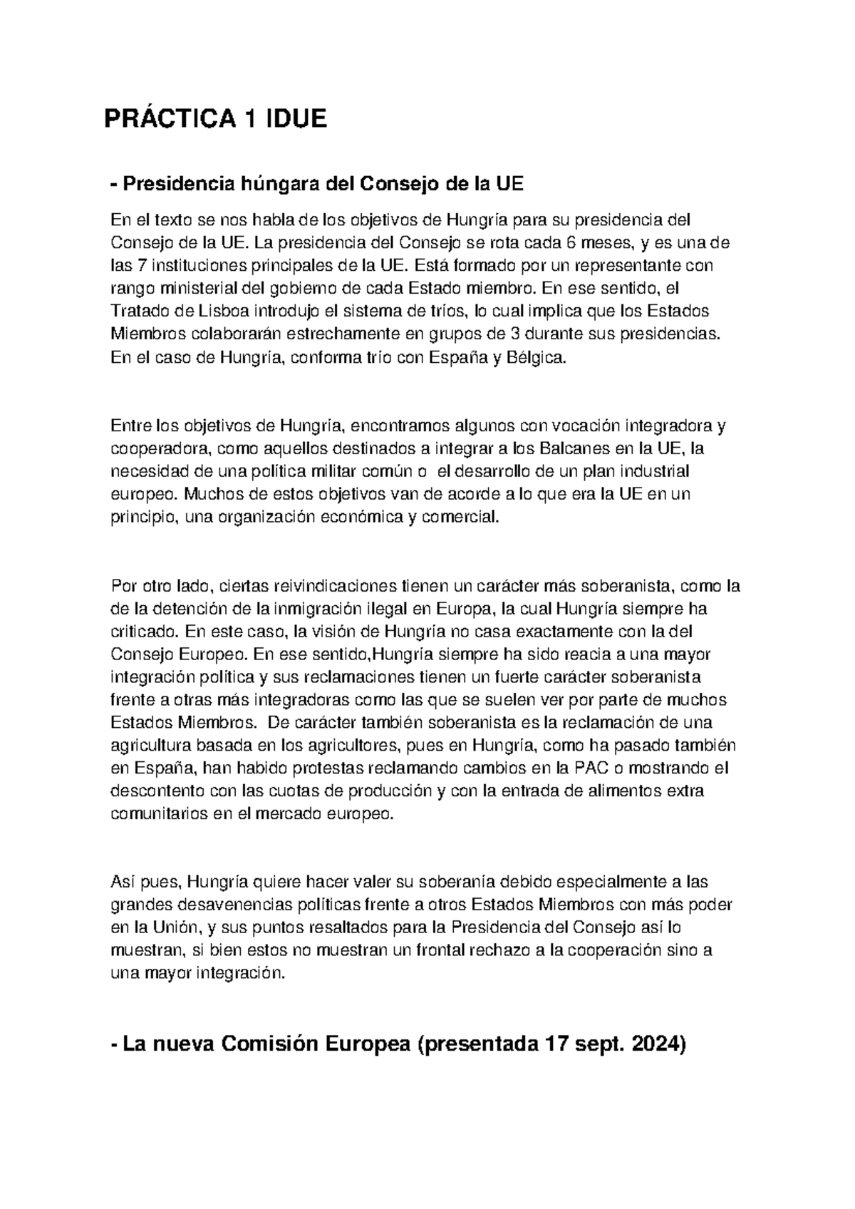 Primera Parte Prácticas Idue PrÁctica 1 Idue Presidencia Húngara Del Consejo De La Ue En El 0036