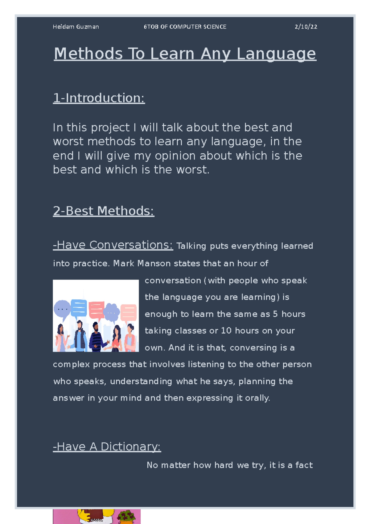 Ingles 3: Effective Language Learning Methods and Techniques - Studocu