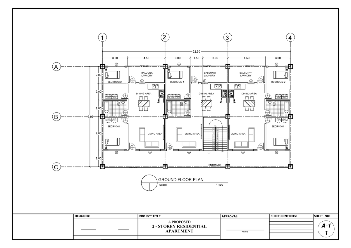 2 Storey Residential Apartment Plan - Estimate Document - Studocu