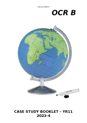 Geography - Year 2 - GCSE - Studocu