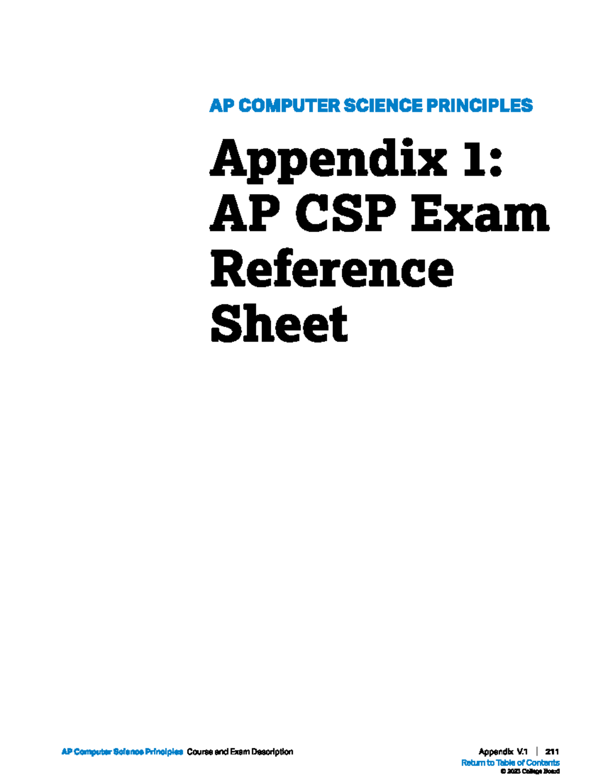 AP CSP Exam Reference Sheet: Relational & Boolean Operators - Studocu