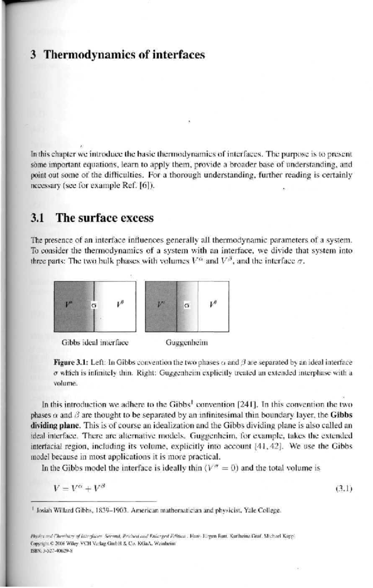 Phys Chem Interfaces: Chapter 3 - Thermodynamics of Interfaces - Studocu