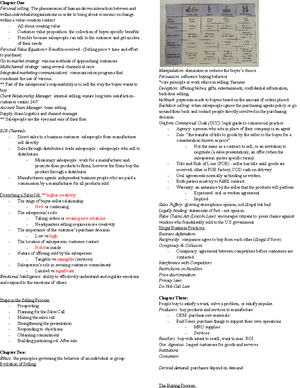 Professional Selling CH 6-8 - Chapter 6: Prospecting The process of ...