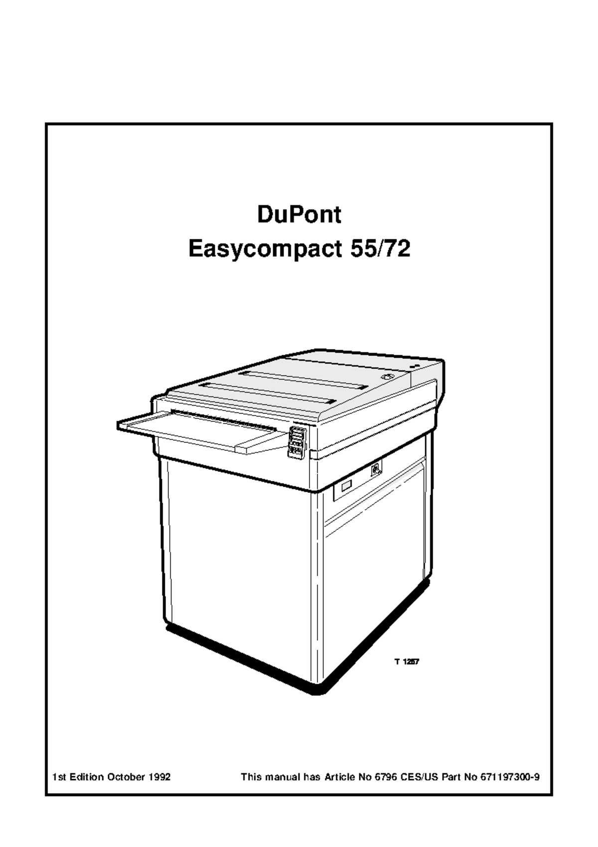 DuPont Easycompact Manual 1st Ed. (Oct 1992) - General Info & Specs ...