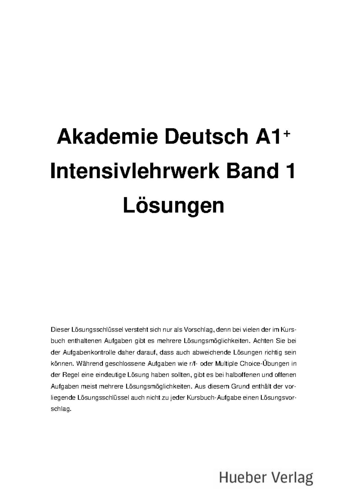 Akademie Deutsch A1 Audio