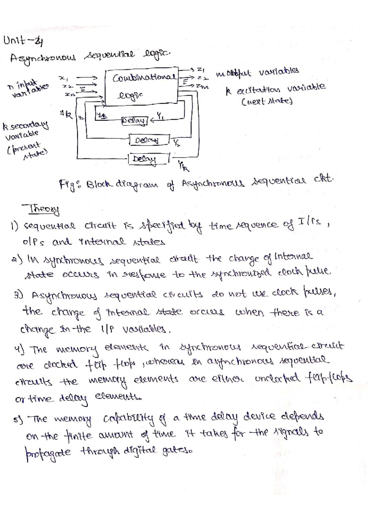Unit 4 DE Lec 1 - Sequential Logic Notes by Manish Sir - Studocu