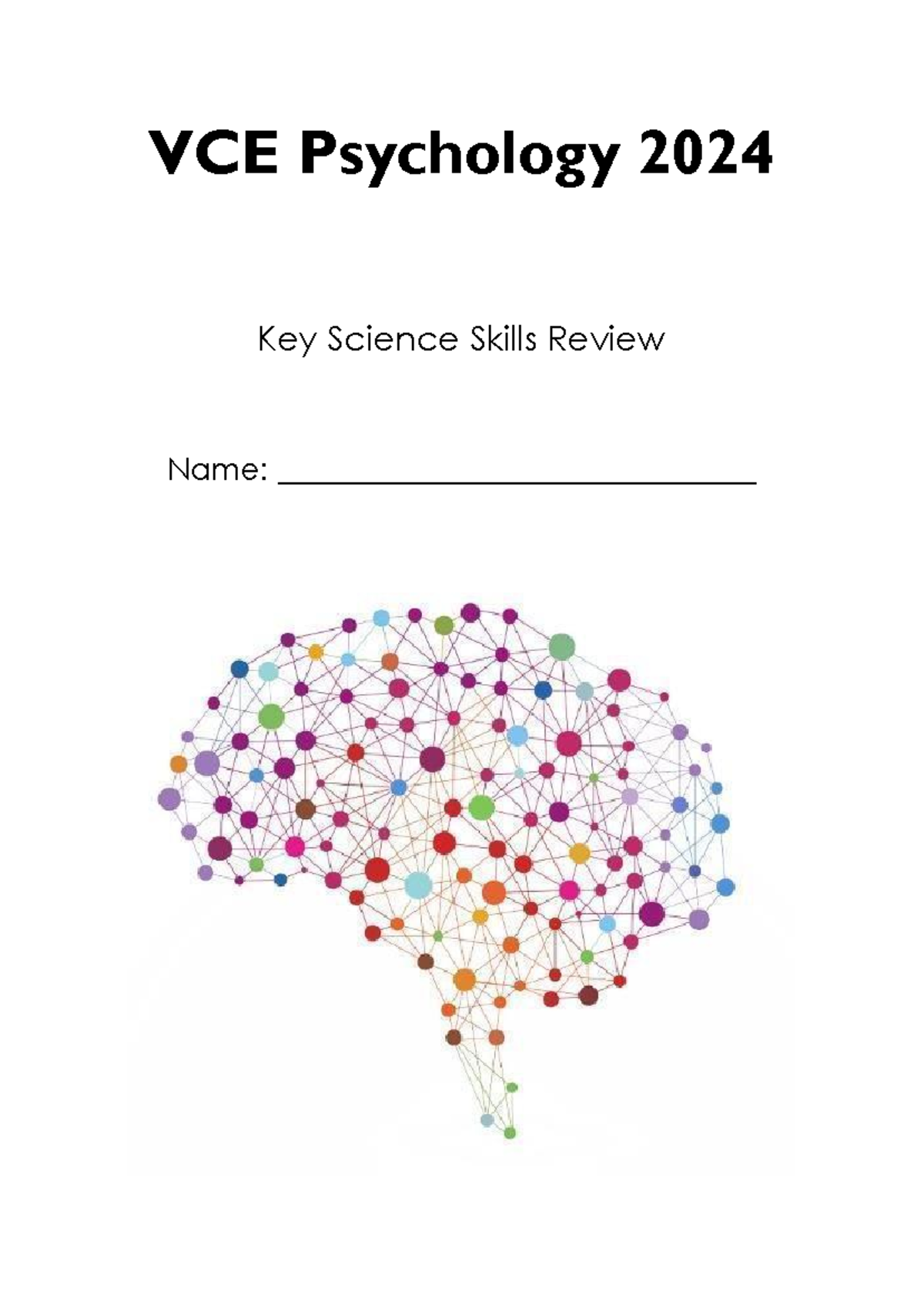 VCE Psychology 2024: Key Science Skills Units 3&4 Workbook - Studocu