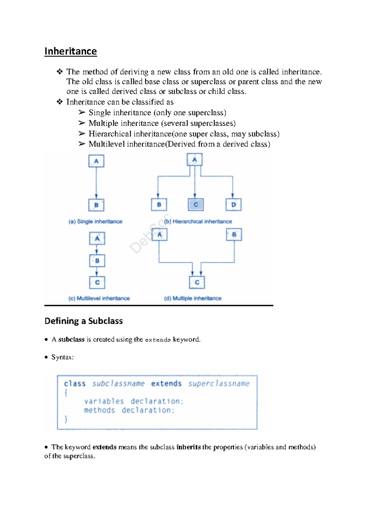 Inheritance in Java: Understanding Classes and Method Overriding ...