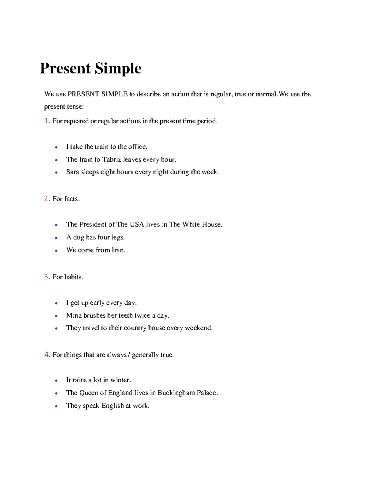 Present Simple Overview: Usage, Conjugation & Questions (YEnglishtube ...