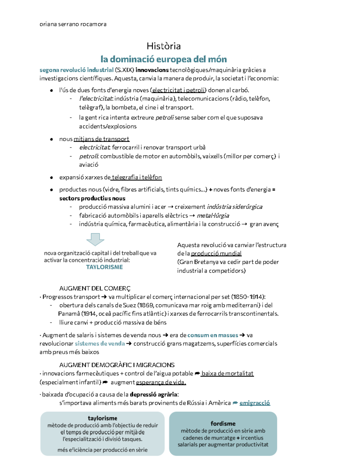 Apunts u5 i 7 trimestral història - Història la dominació europea del ...