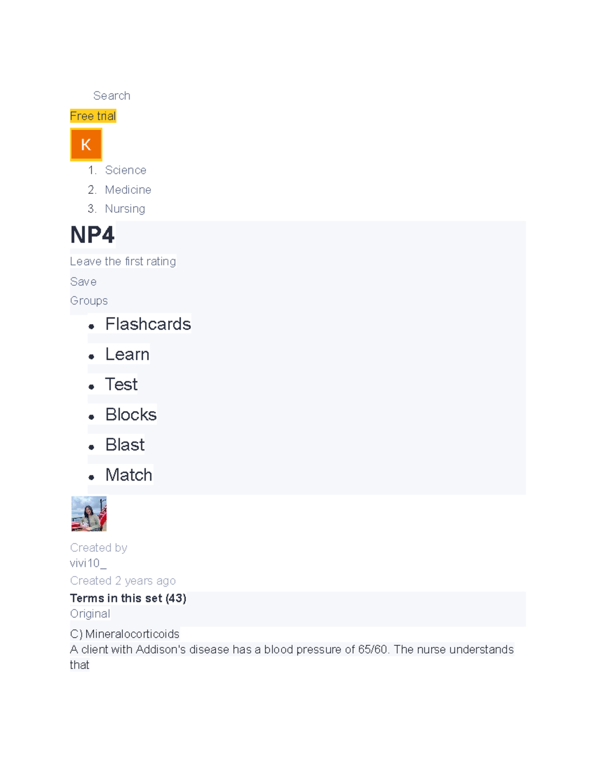 NP4 Practice Exam: Key Concepts in Nursing and Medicine - Studocu