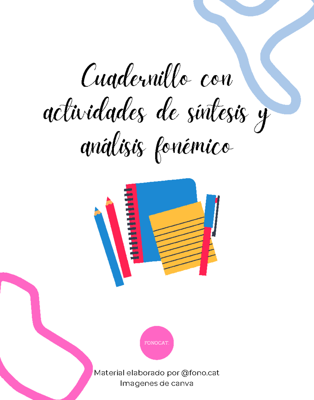 Cuadernillo de Actividades: Análisis y Síntesis Fonémica - Document Preview
