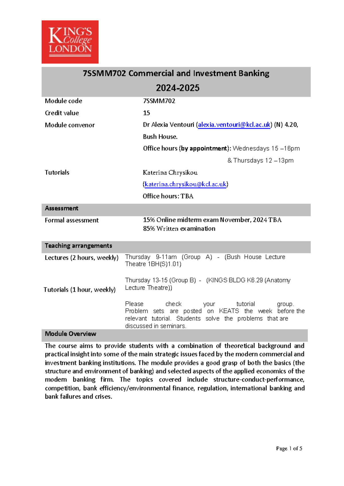 7SSMM702 2024-25 Commercial and Investment Banking Module Syllabus ...