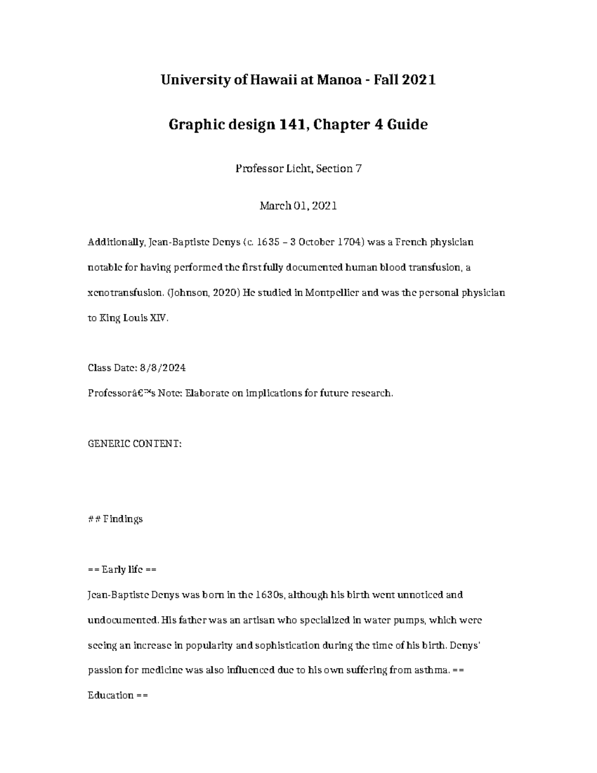 Graphic Design 141 Chapter 4 Guide - University of Hawaii at Manoa ...