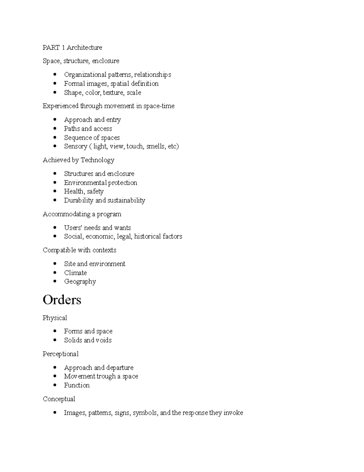 Arch 101: Comprehensive Notes on Architecture Elements and Concepts ...