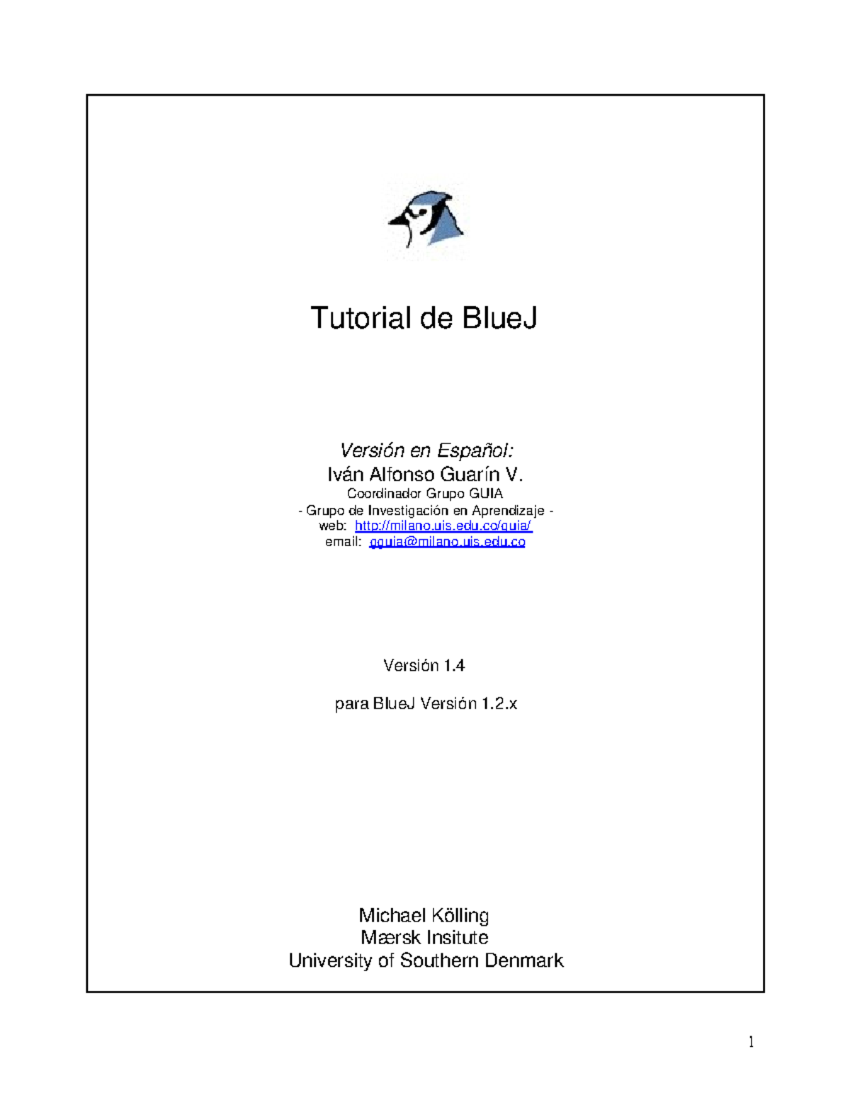 Tutorial de BlueJ en Español (Versión 1.2.x) - Studocu