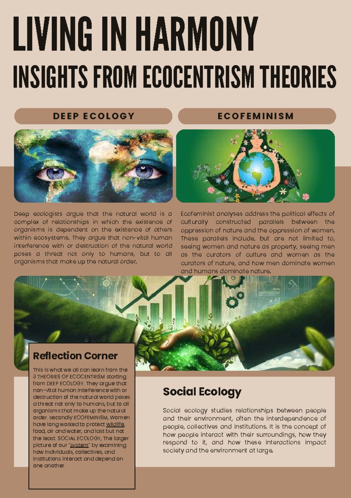 ECO 101: Insights on Ecocentrism, Deep Ecology & Ecofeminism - Studocu
