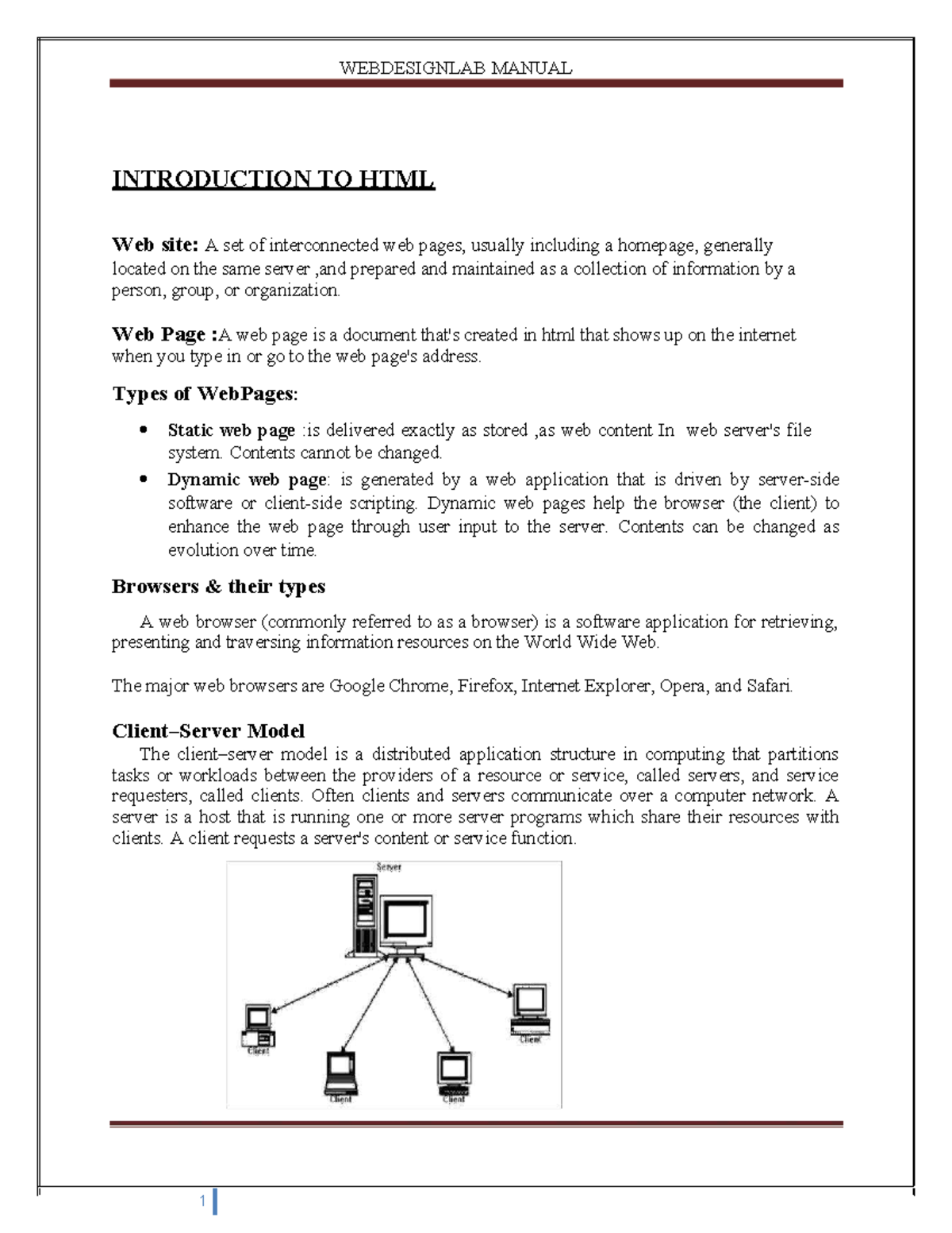 WEBDESIGNLAB MANUAL: Practical Guide to HTML Web Development - Studocu