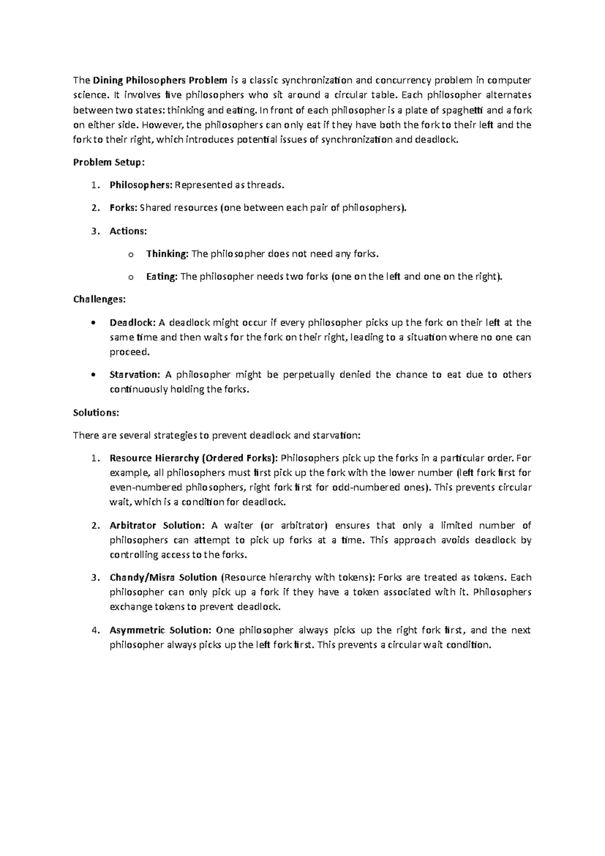CS101: Understanding the Dining Philosophers Problem and Solutions ...