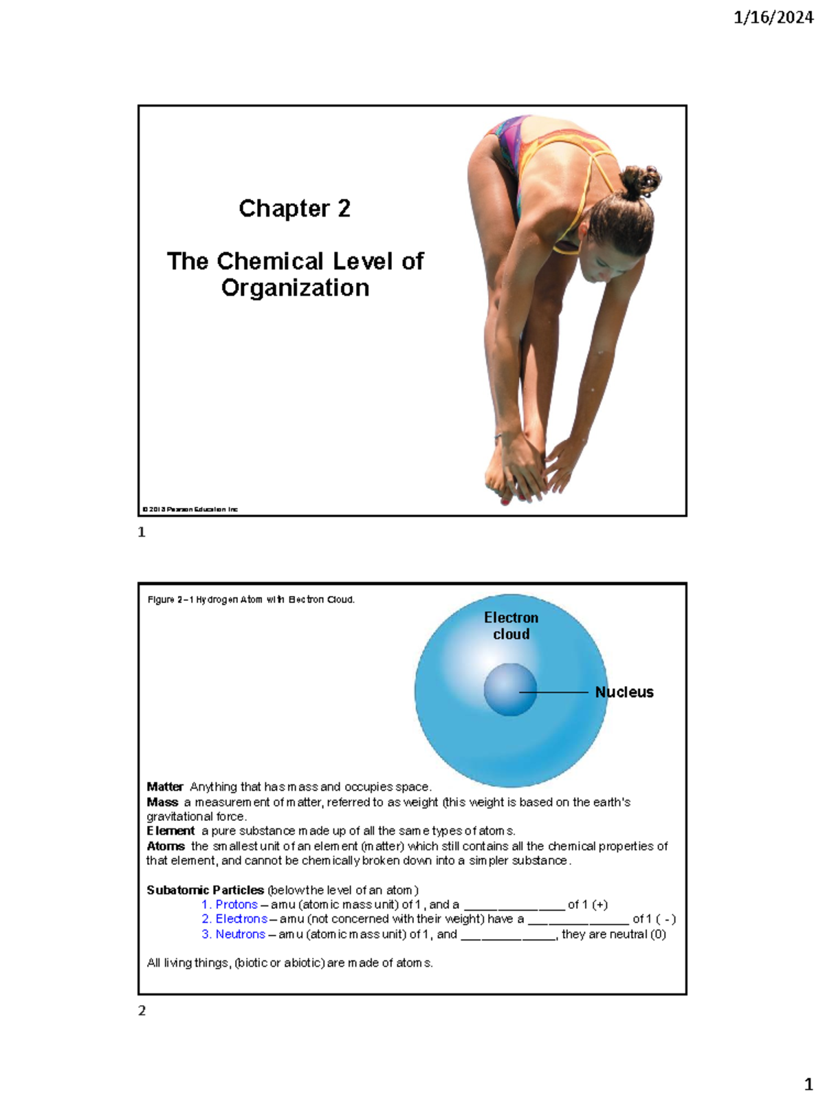 Chapter 2: The Chemical Level of Organization Exam Notes (2018) - Studocu
