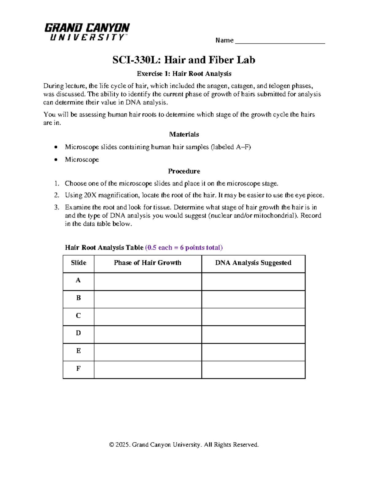 SCI-330L Fingerprints Lab - SOP and Procedures Overview - Studocu