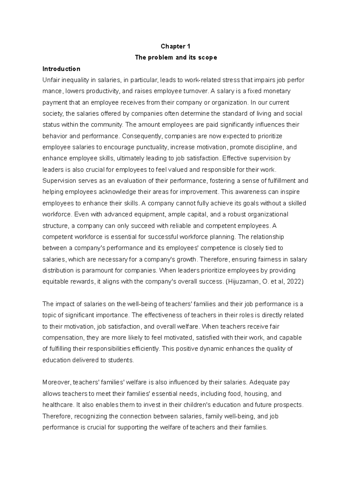 Chapter 1 - i hope this will help the students - Chapter 1 The problem ...