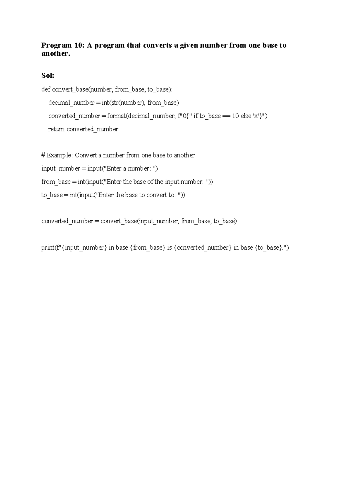 Python Programs 10-15: Base Conversion, Bank Account, School Management ...