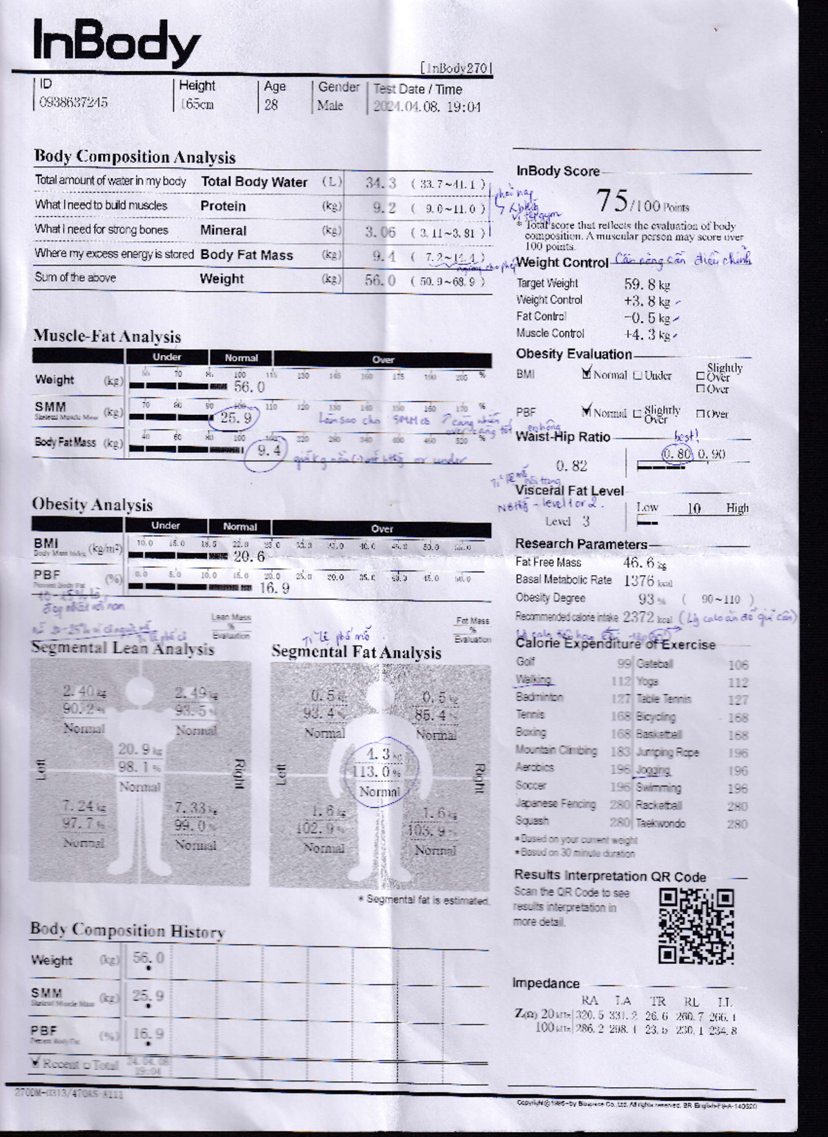 Body Composition Analysis Report - IMG 20240520 Exam - Studocu