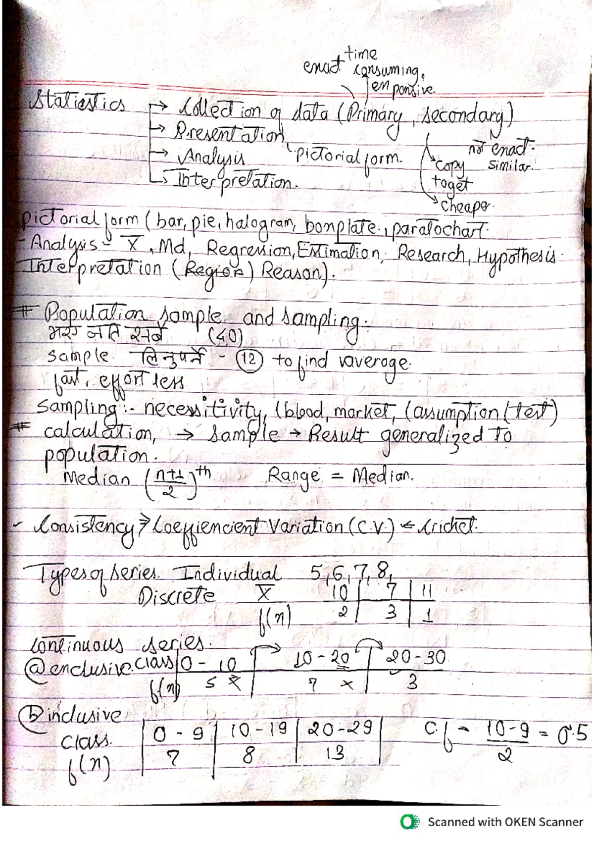Statistics and Probability Lecture Notes - Data Analysis Techniques ...
