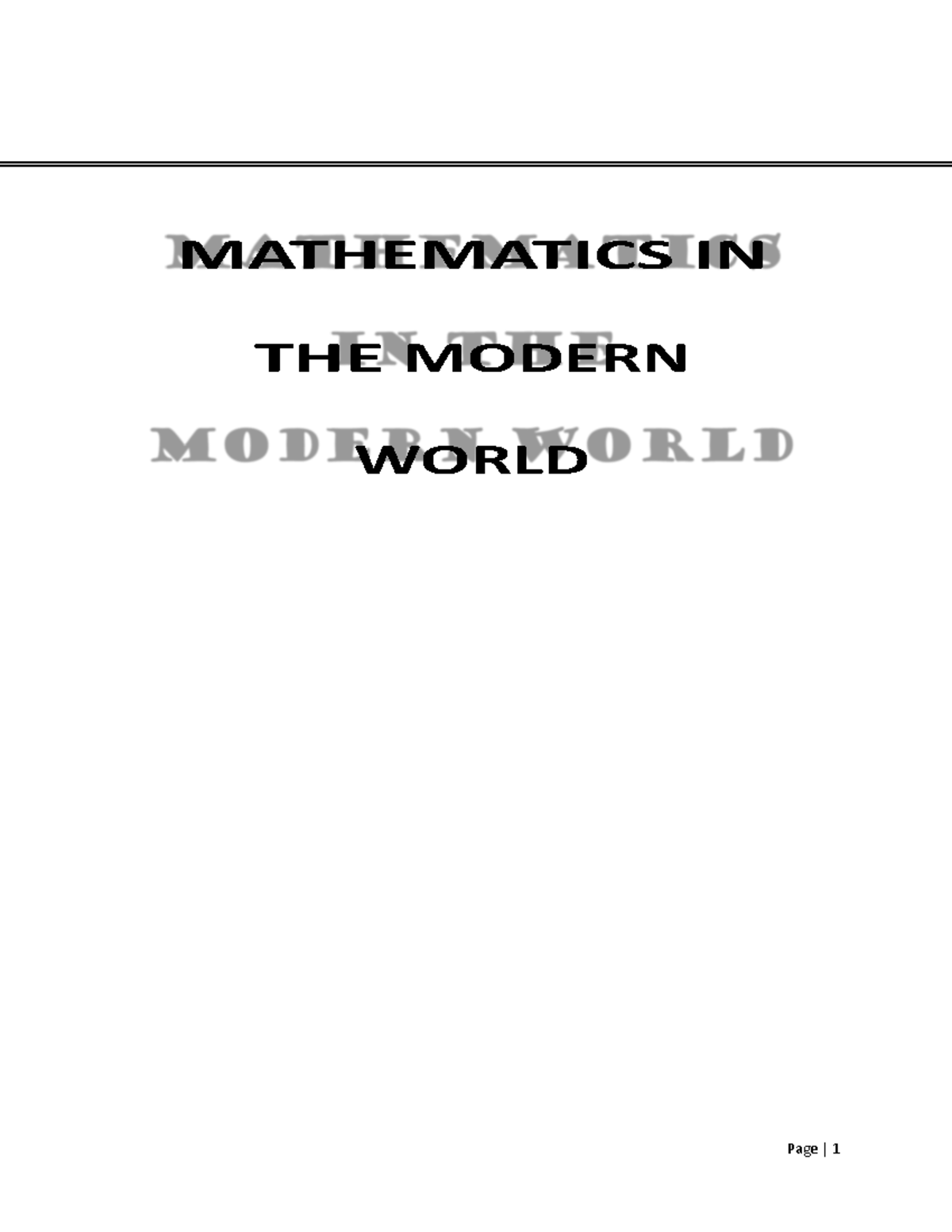 MMW - Statistics: Final Exam Compilations and Central Tendency - Studocu