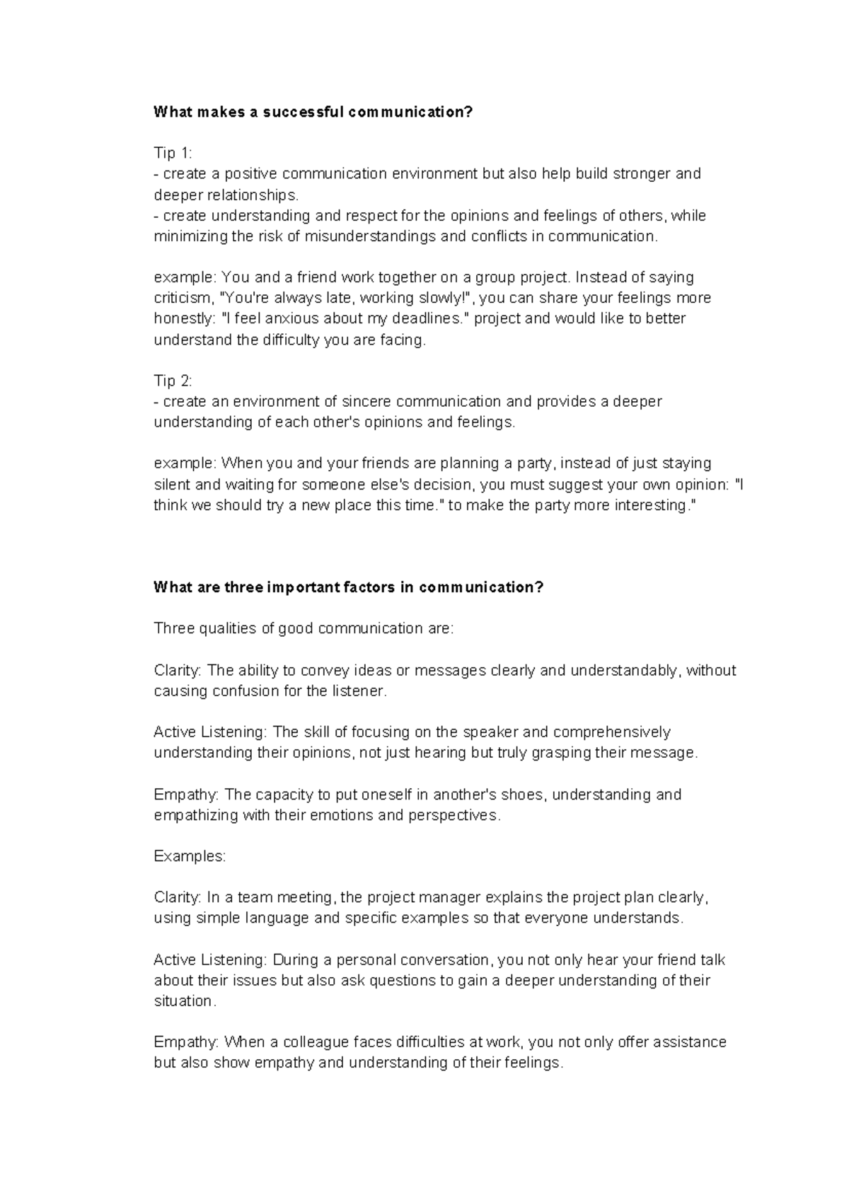 Effective Communication Strategies - Homework Unit 1 - Studocu