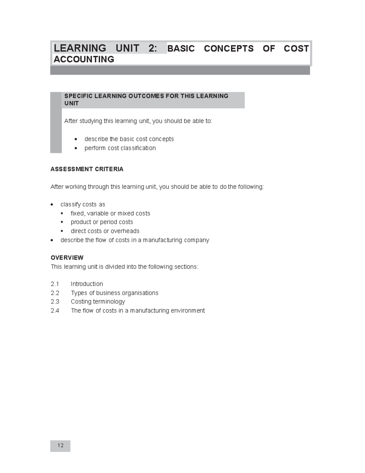 Learning unit 2 326bf21ef8dc876c41cf4c650278 cbae - 12 LEARNING UNIT 2 ...