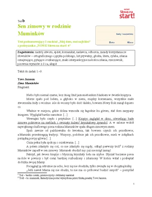 Polski 4: Test z II Rozdziału "Szkolne radości, szkolne smutki" - Studocu