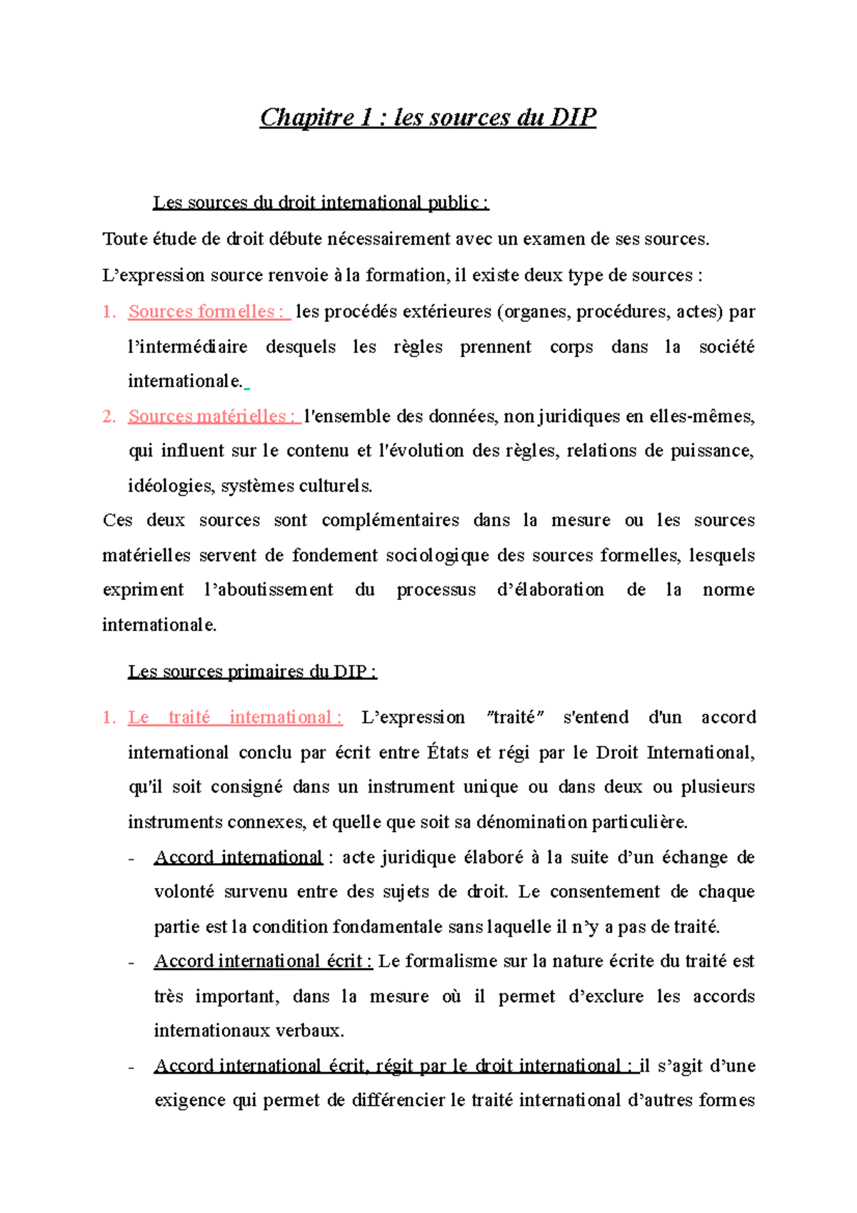 Chapitre 1 les sources du DIP - Chapitre 1 : les sources du DIP Les ...