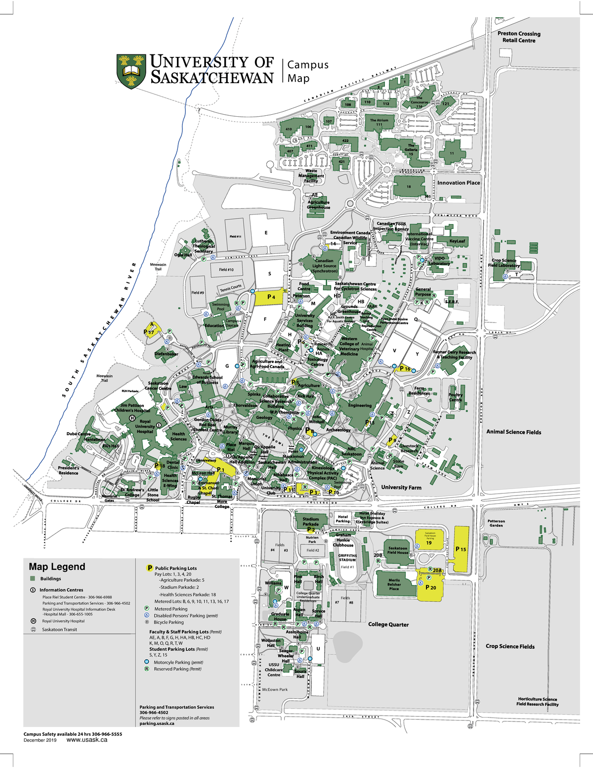UofS Campus Map 4C: Detailed Layout of Key Locations - Studocu
