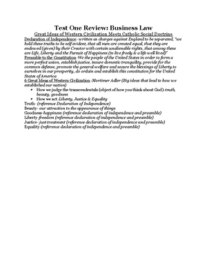 Test 4 study guide - Business Law Study Guide- Test 4 *-Must