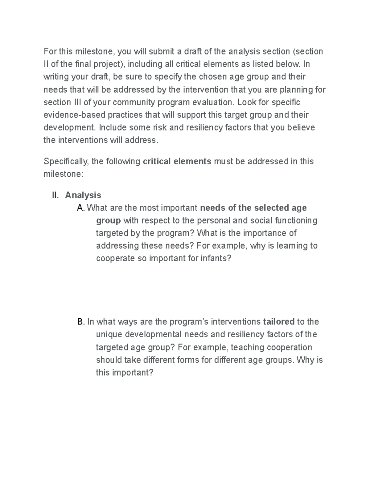 4-2 Final Project Milestone Two: Draft Analysis of Intervention Needs ...