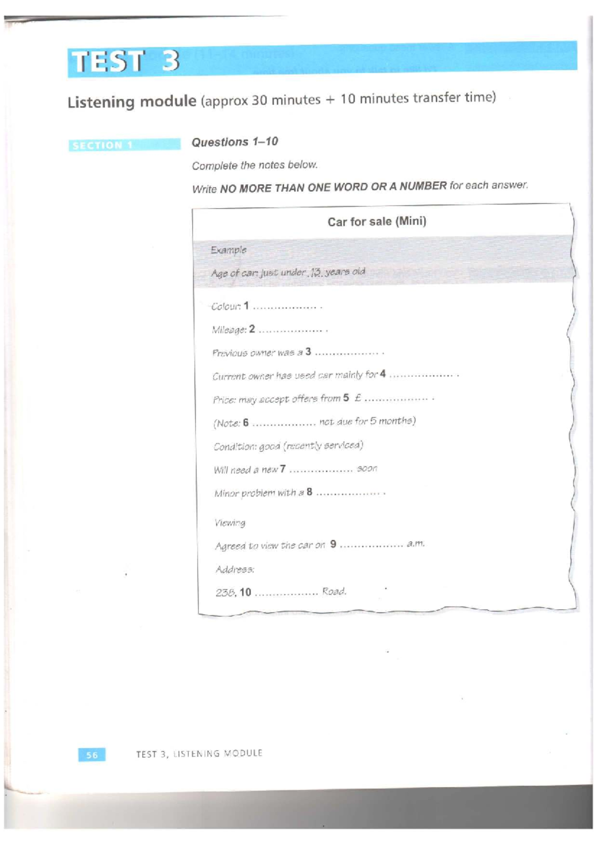 TEST 3 - Listening, Reading, Writing, and Speaking Modules - Studocu