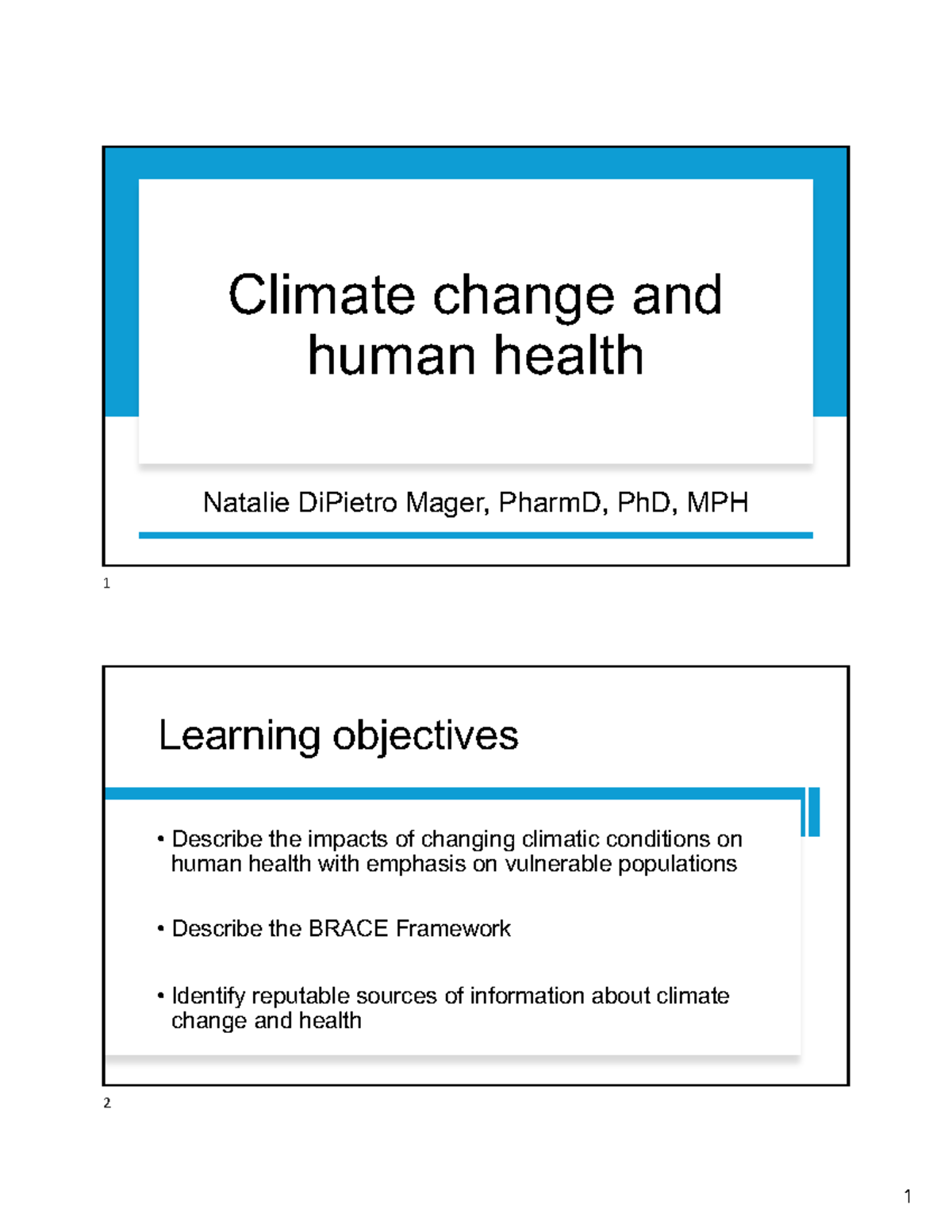Impact of Climate Change on Human Health: Insights & Frameworks - Studocu