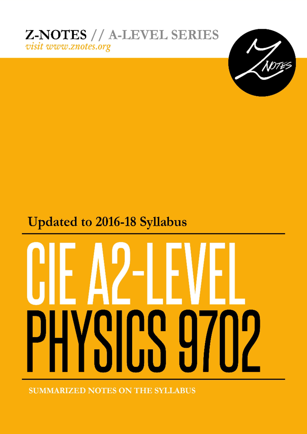A2 Physics Notes - TABLE OF CONTENTS 3 CHAPTER 1 Motion in a Circle 3 ...