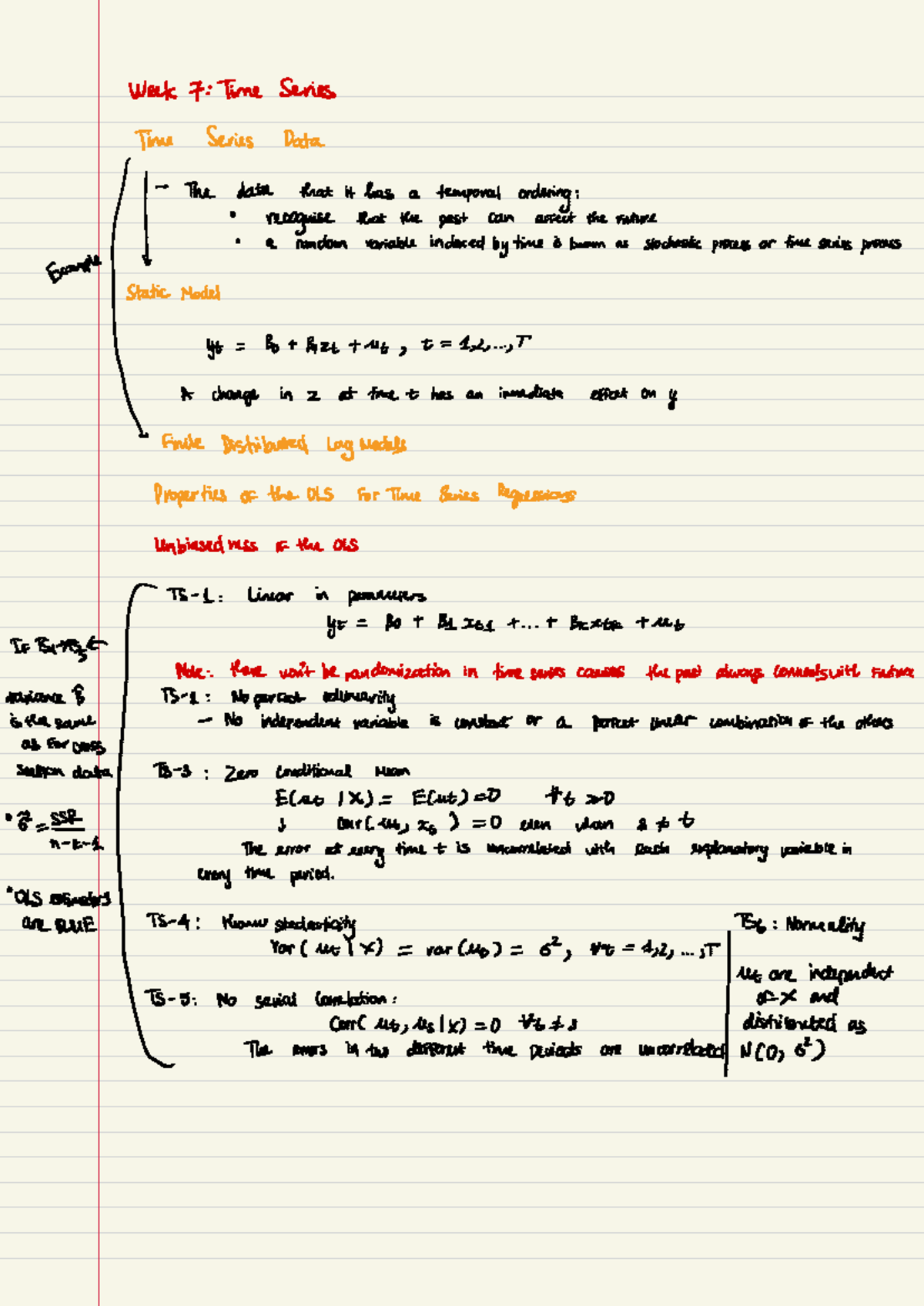 ECMT Week 7: Time Series Analysis and Stochastic Processes - Studocu