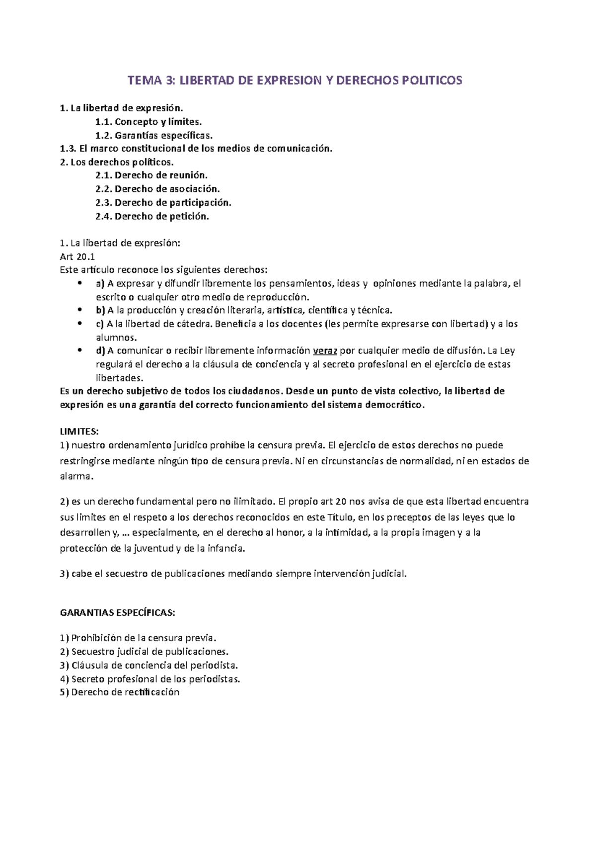 TEMA 3 - Apuntes tomados en clase y comprobados por varios alumnos de ...