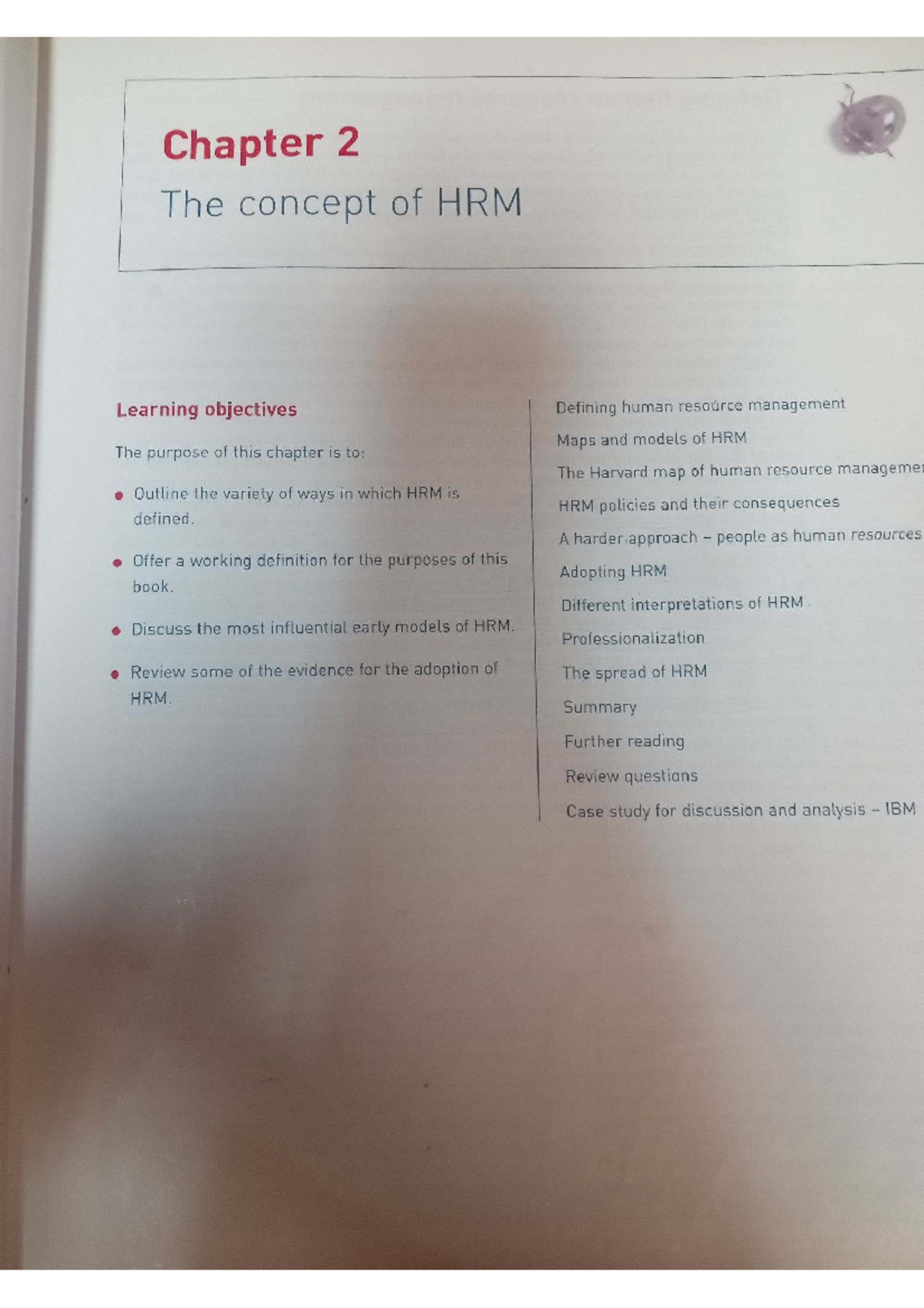 HRM Chapter 2: Understanding Human Resource Management Concepts - Studocu