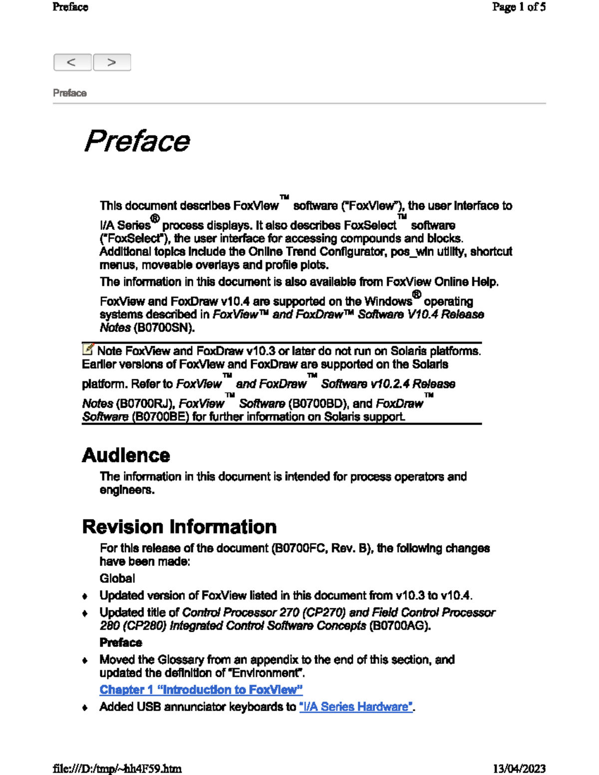 Preface to FoxView™ and FoxSelect™ Software V10.4 - 111111 - Studocu