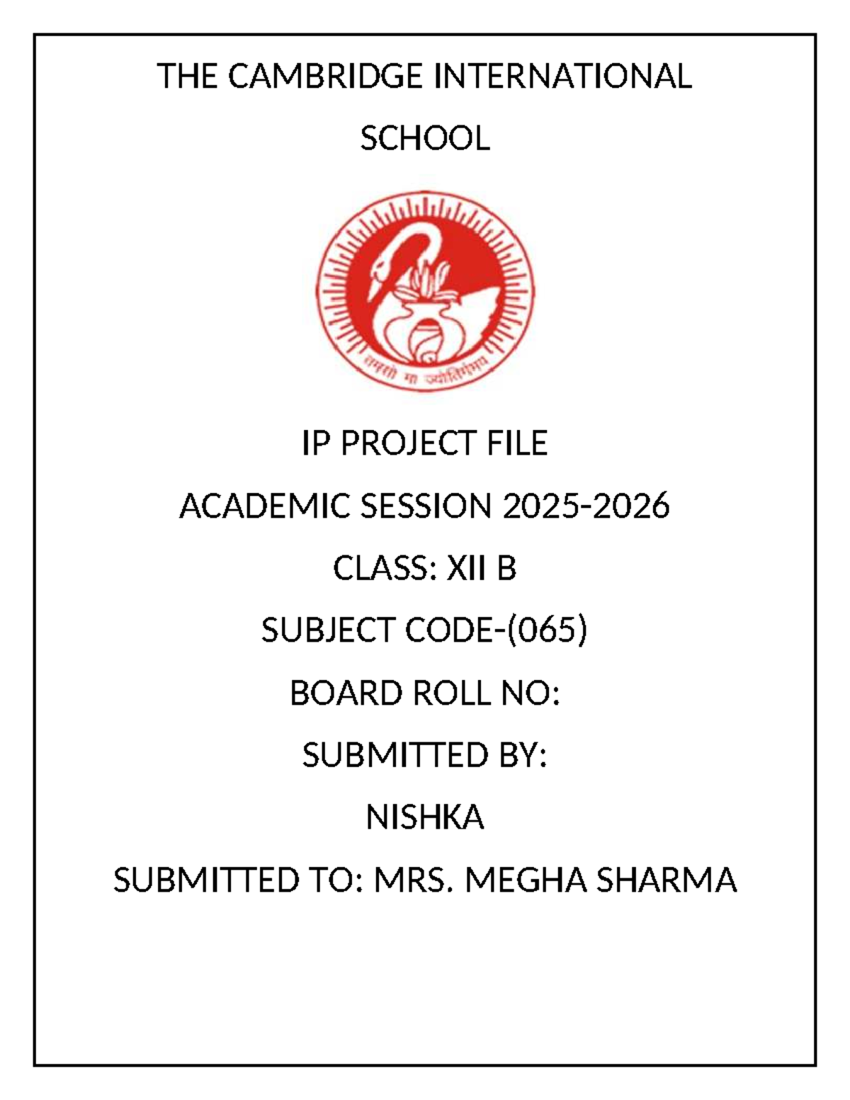 IP Project File: Patient Concept with Pandas & Matplotlib - Class XII B ...