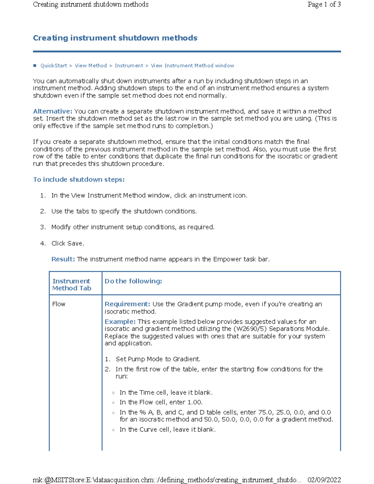 Creating Instrument Shutdown Methods: A Quick Guide - Studocu
