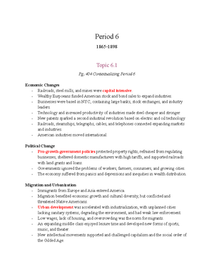 Unit 6 Amsco Reading Guide - Apush - AMSCO Reading Guide: Period 6: ...