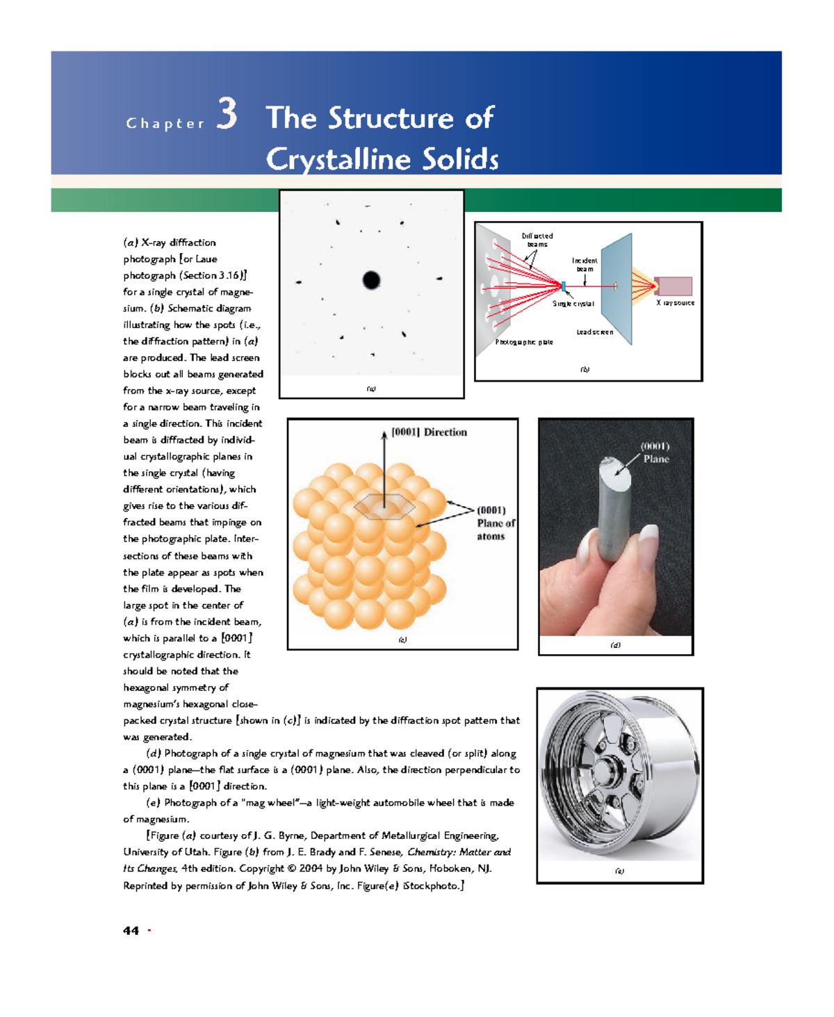 Mat Sci Chapter 3 - Good - 44 • C h a p t e r 3 The Structure of ...